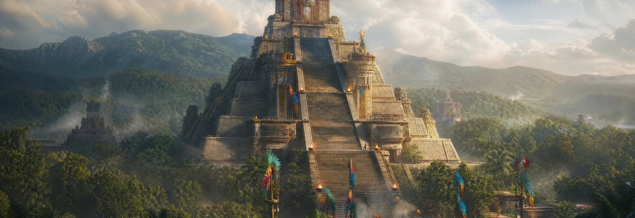 Azteken-Reich — Stufenpyramide im Dschungel